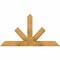 Ekena Millwork Saratoga Rough Sawn Timber Gable Bracket, Western Red Cedar, 48"W x 26"H x 4"D x 4"F, 13/12 Pitch GBW048X26X0404SAR00RWR - alternate 1